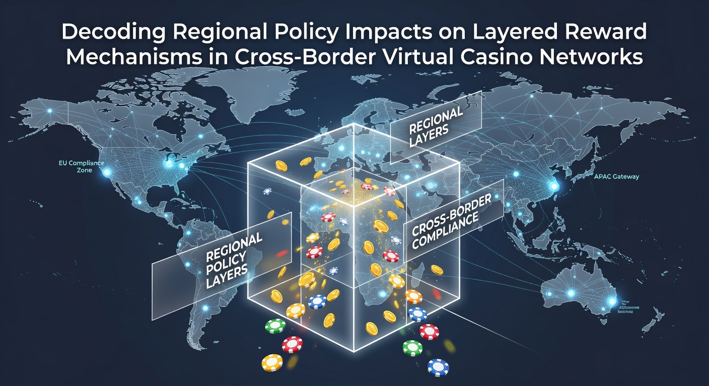 Grafische Darstellung regionaler Regulierungsunterschiede in virtuellen Casino-Netzwerken mit gestaffelten Belohnungsebenen