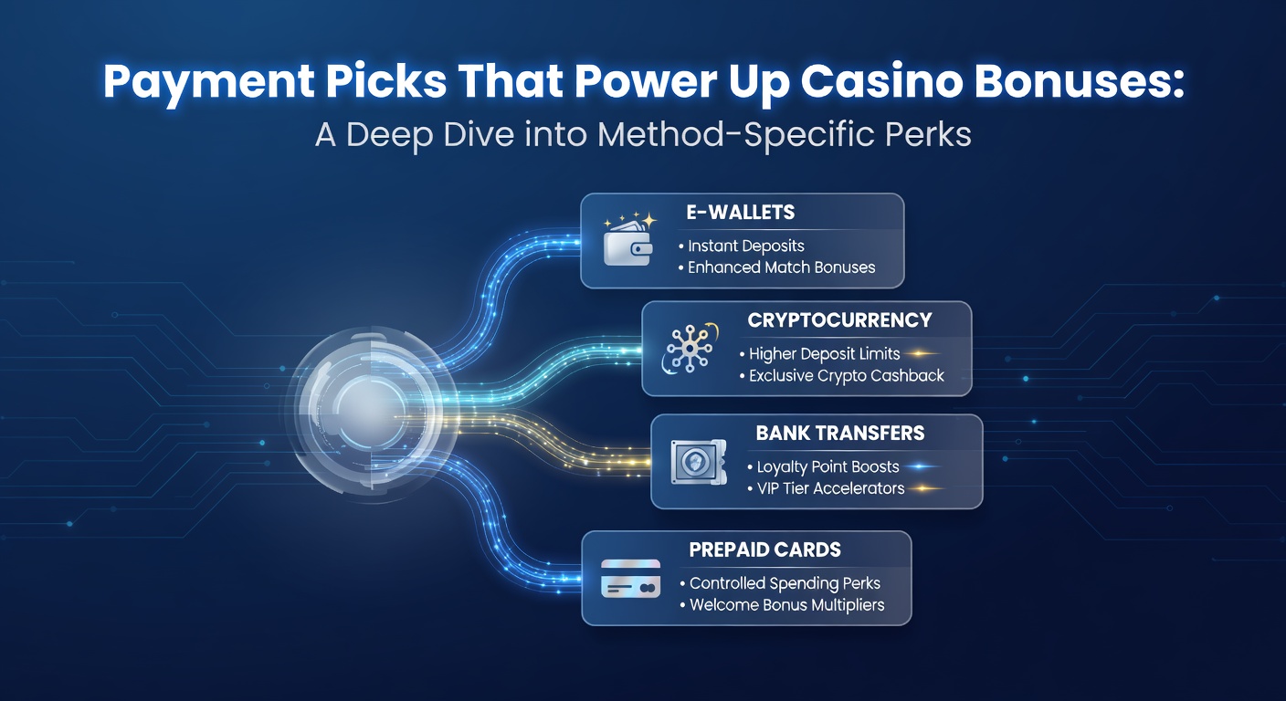 Detaillierte Infografik vergleicht Bonus-Multiplikatoren für Krypto, Bank und Prepaid-Methoden mit Balkendiagrammen und Casino-Icons