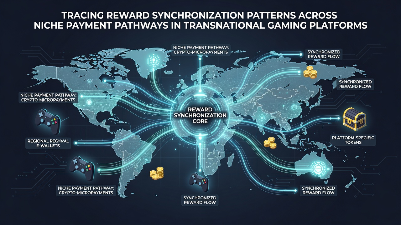 Darstellung von Synchronisationsmustern in transnationalen Zahlungsnetzwerken für Gaming-Belohnungen